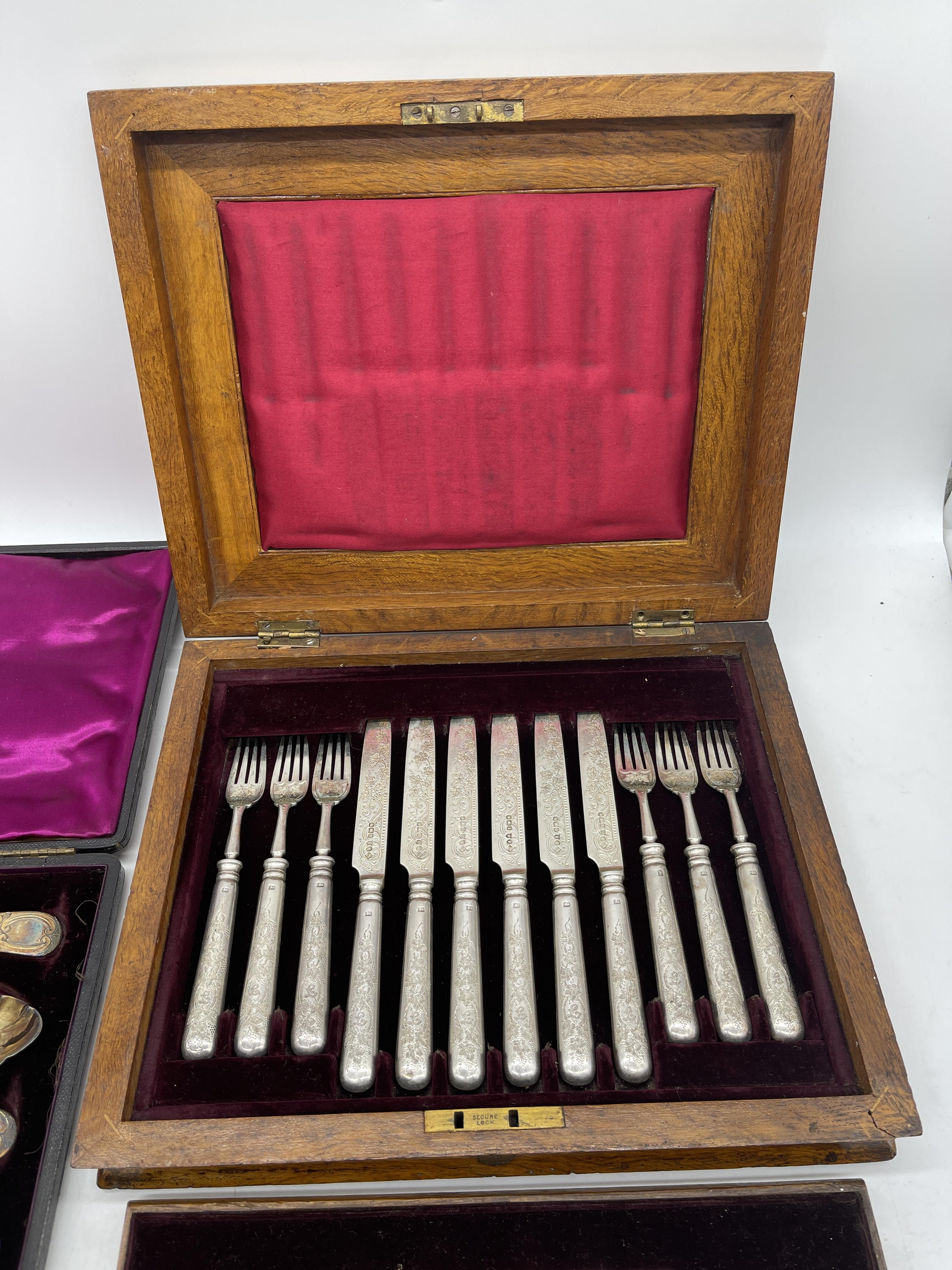 Two Silver Cutlery sets - Image 2 of 11