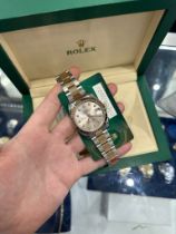 Rolex Datejust 41mm steel and rose gold with Sundu