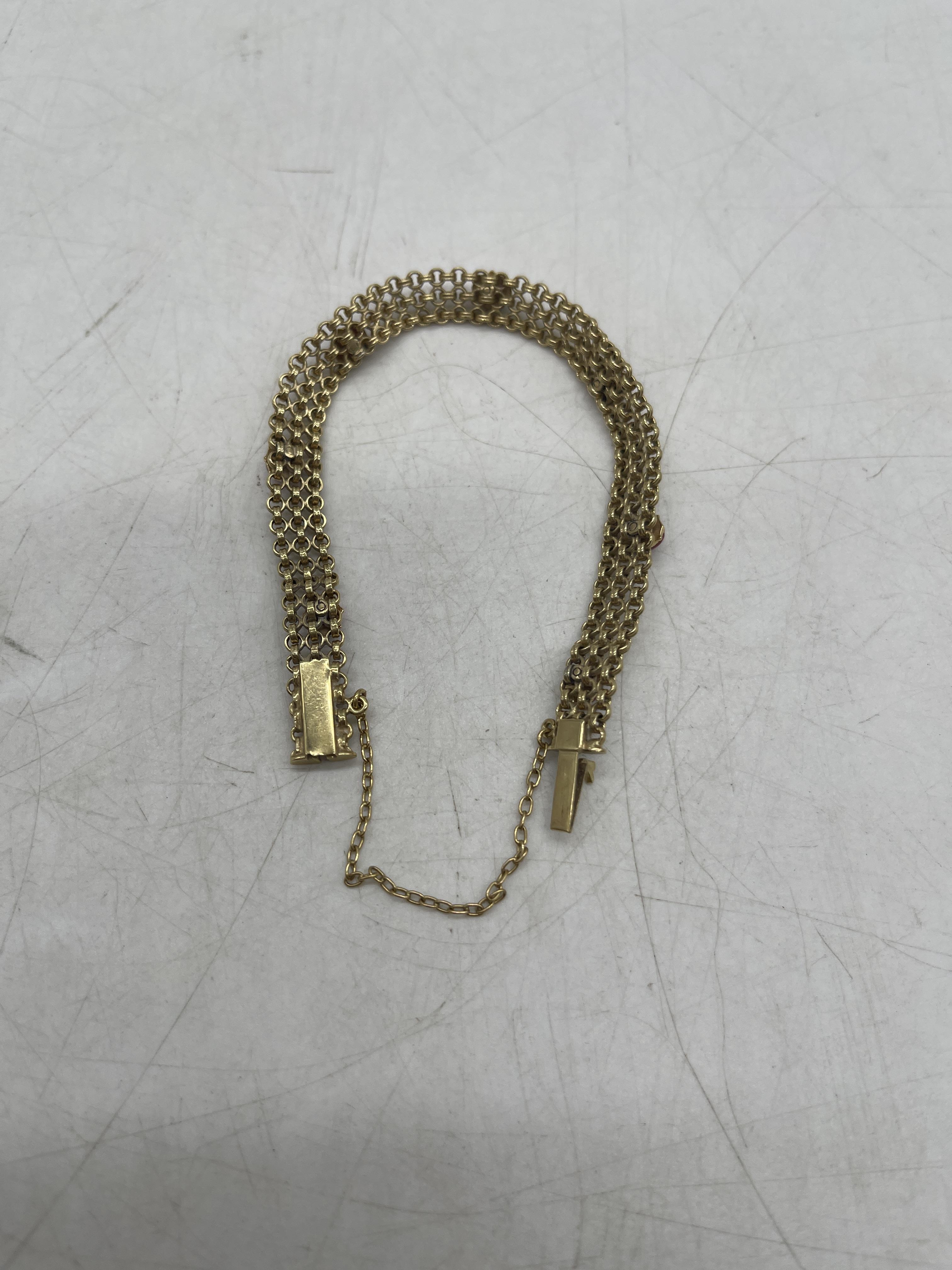 9ct Gold Ladybug Bracelet. - Image 6 of 6