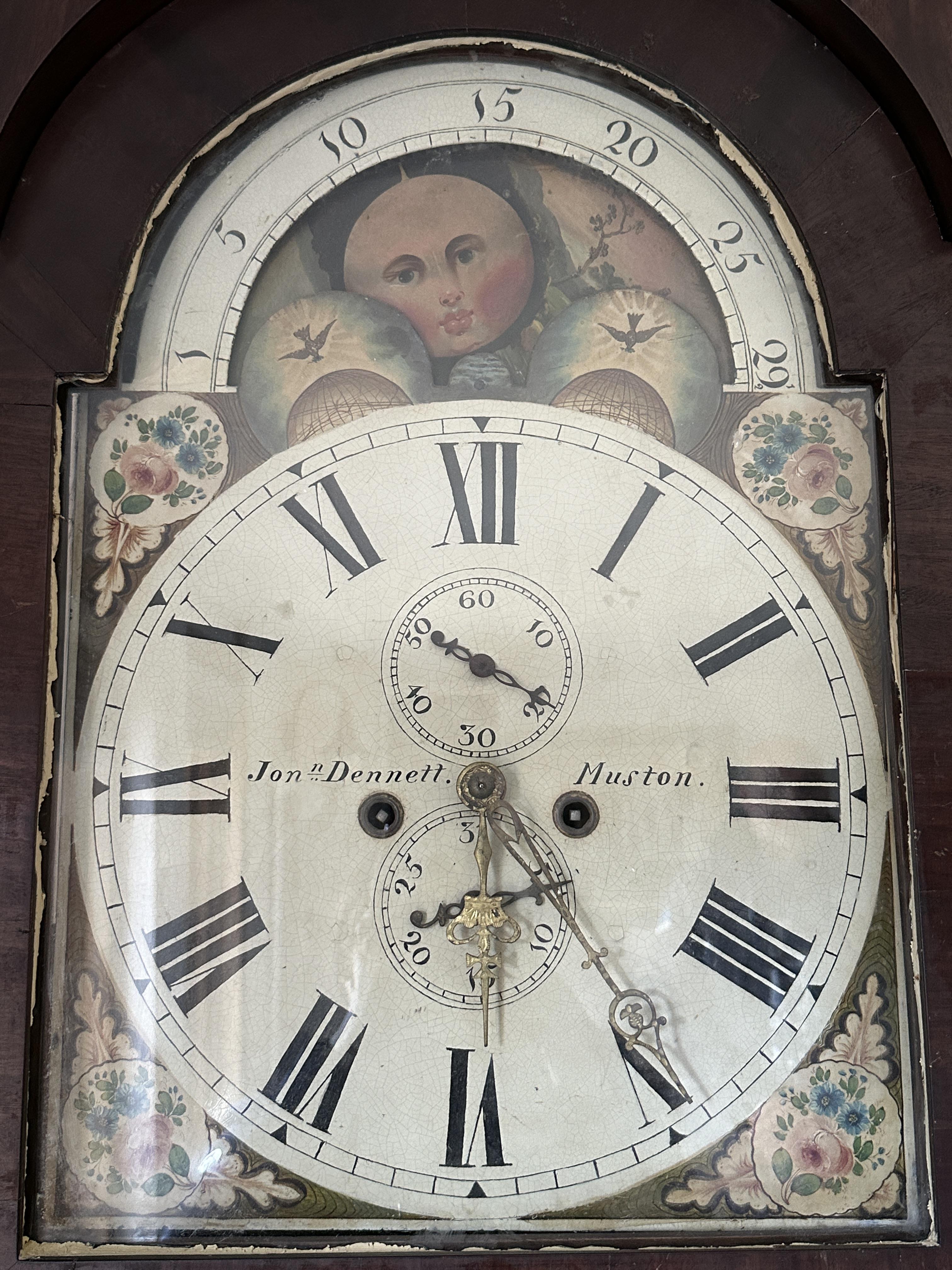 19th Century Mahogany Longcase Clock, the movement - Image 8 of 20
