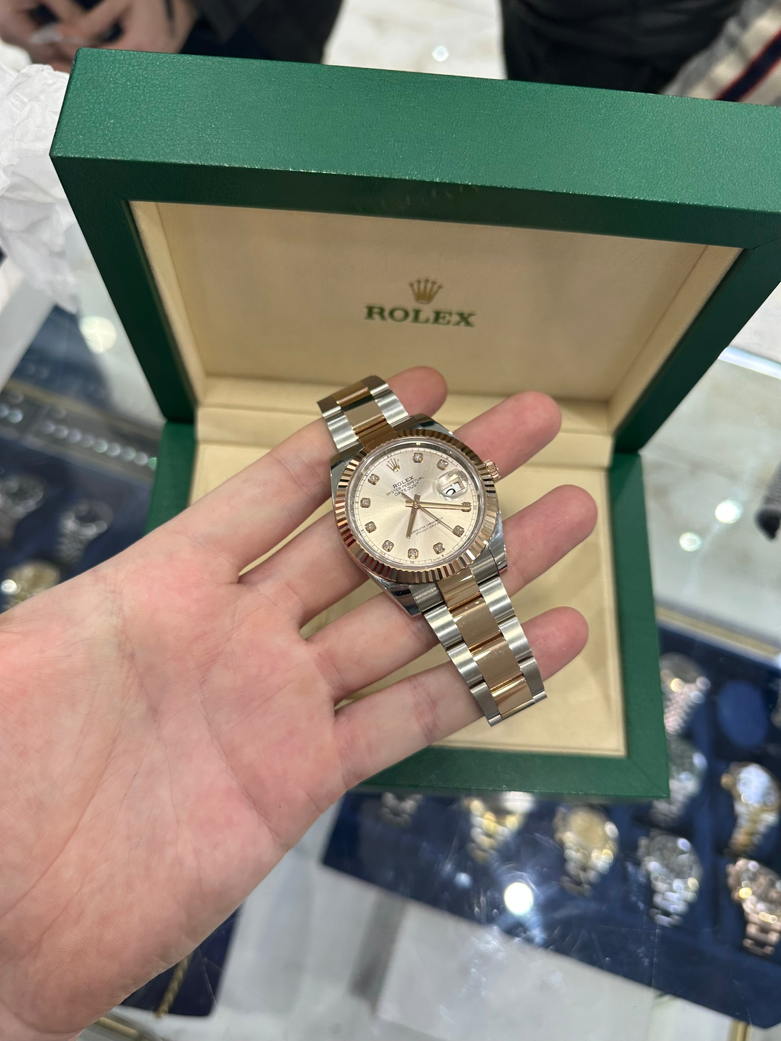 Rolex Datejust 41mm steel and rose gold with Sundu - Image 11 of 11