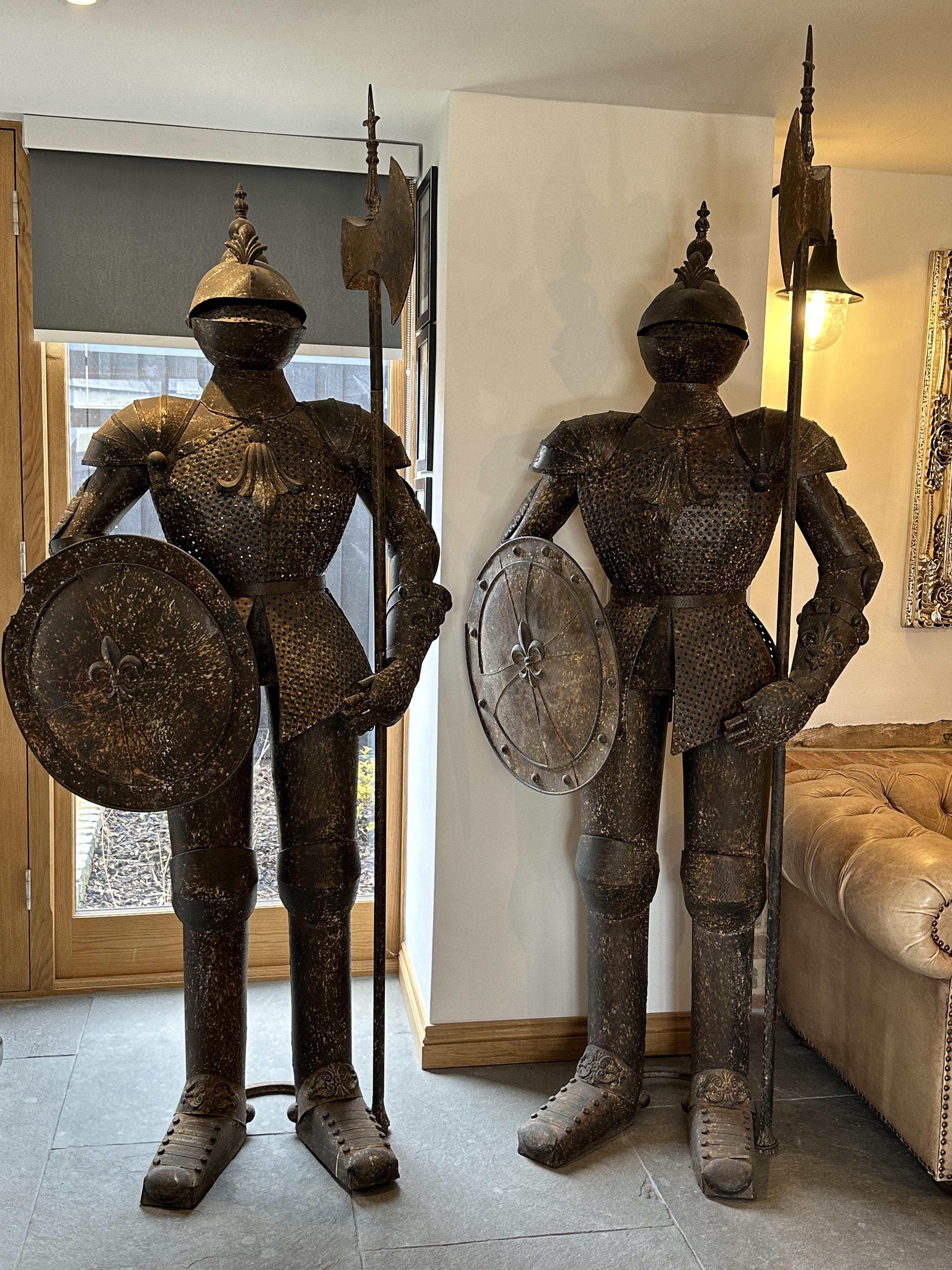 Pair of Medieval Style Full Size Suits Of Armour w - Image 44 of 44