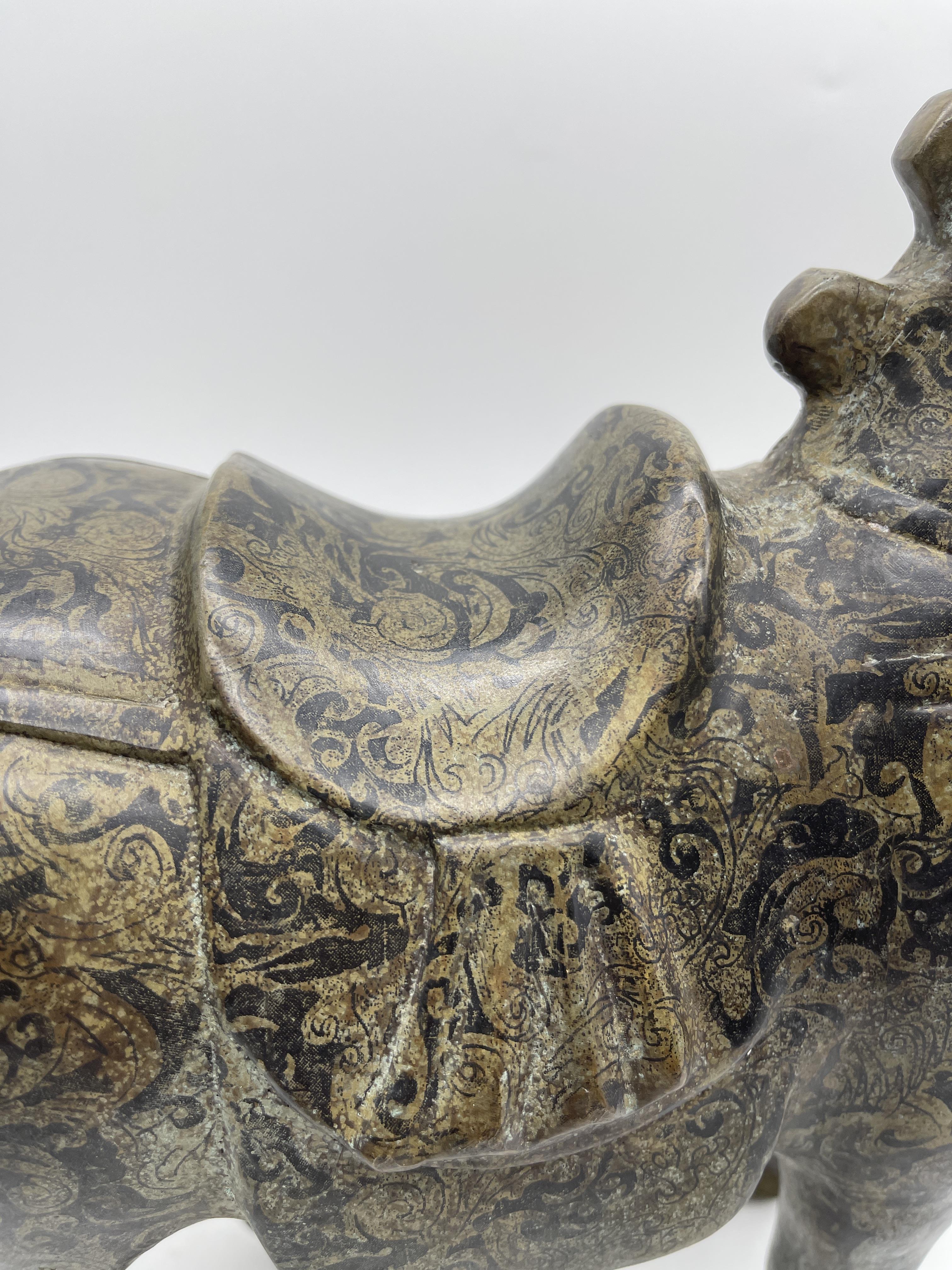 Oriental Chinese Bronze Horse Sculpture - Marked t - Image 22 of 49