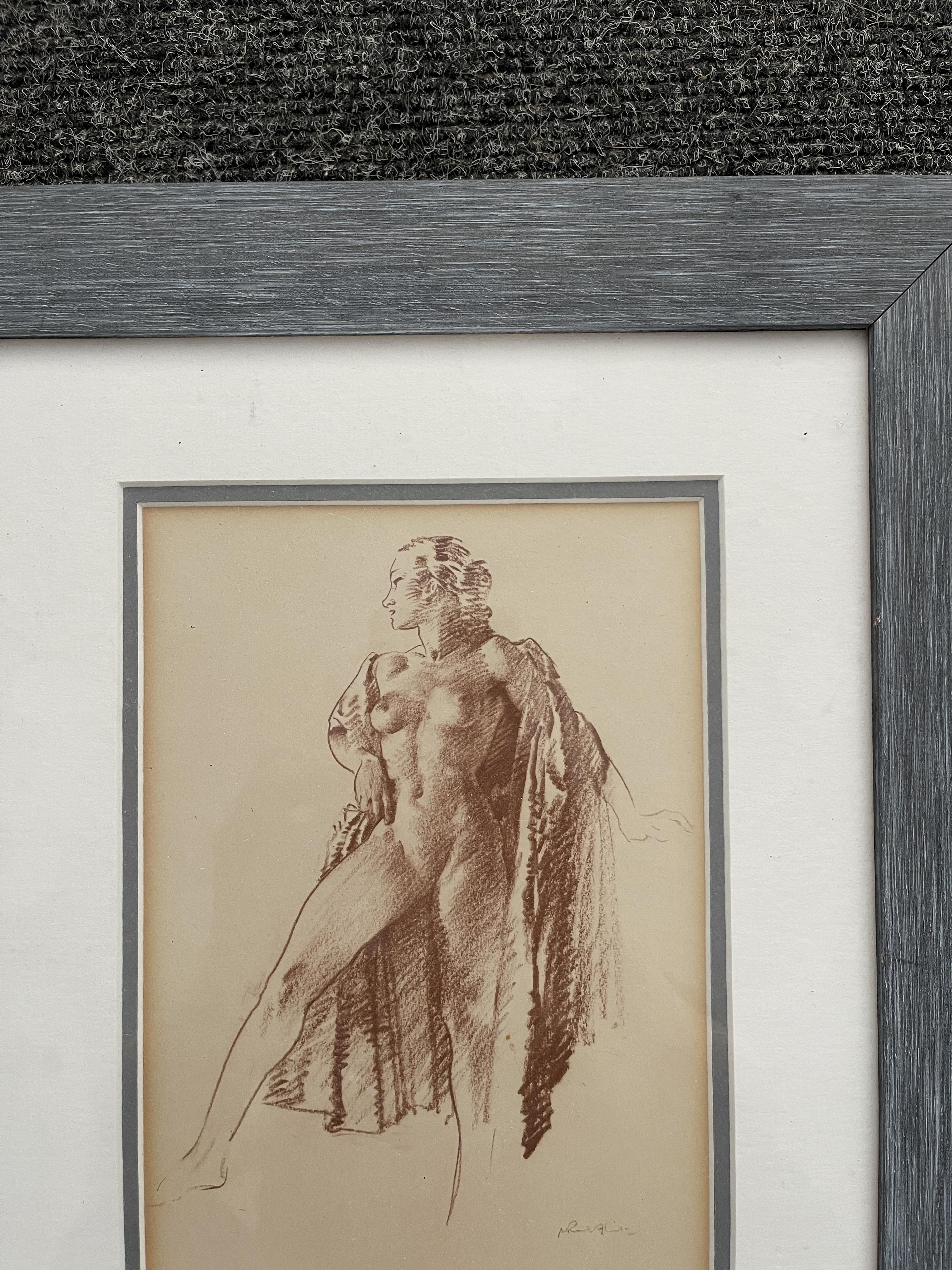 Four Framed Pictures of Nude Woman, all signed. - Image 13 of 45