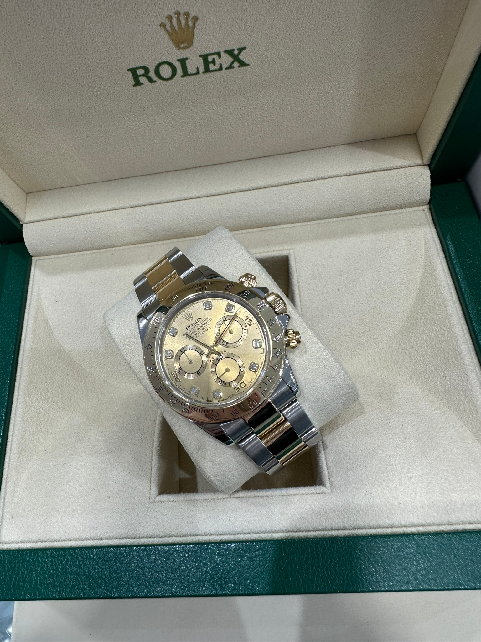 Rolex Daytona bi metal 116523 with champagne facto - Image 5 of 11