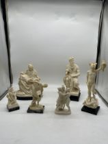 Collection of Greek and Religious Resin Sculptures