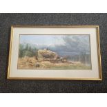 Albert Fitch Bellows - Signed and Framed Watercolo