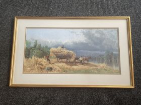Albert Fitch Bellows - Signed and Framed Watercolo