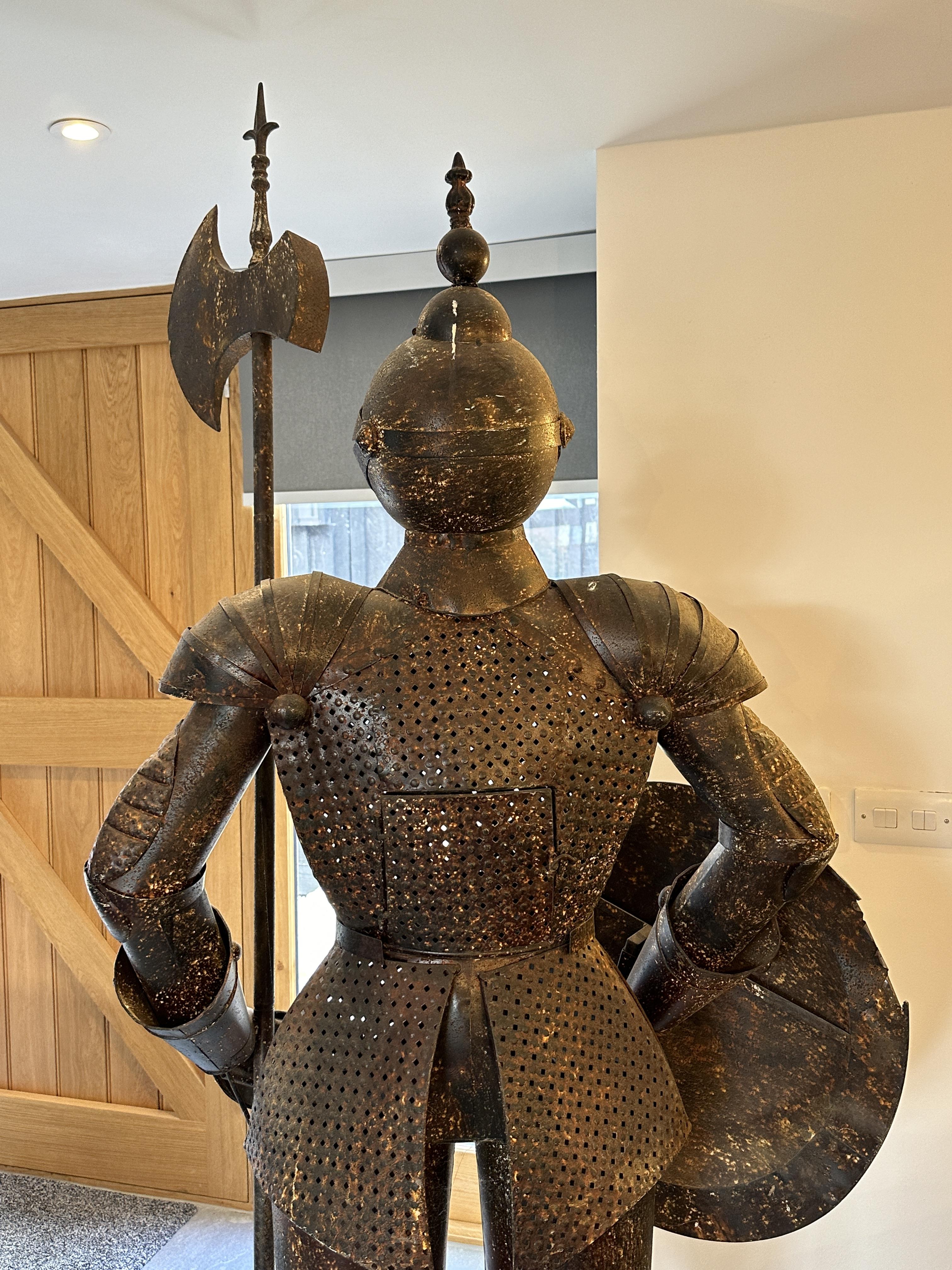 Pair of Medieval Style Full Size Suits Of Armour w - Image 35 of 44