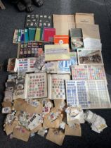 Large Collection of Stamps along with Black and Wh