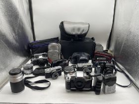 Collection of Vintage Cameras to include Olympus,