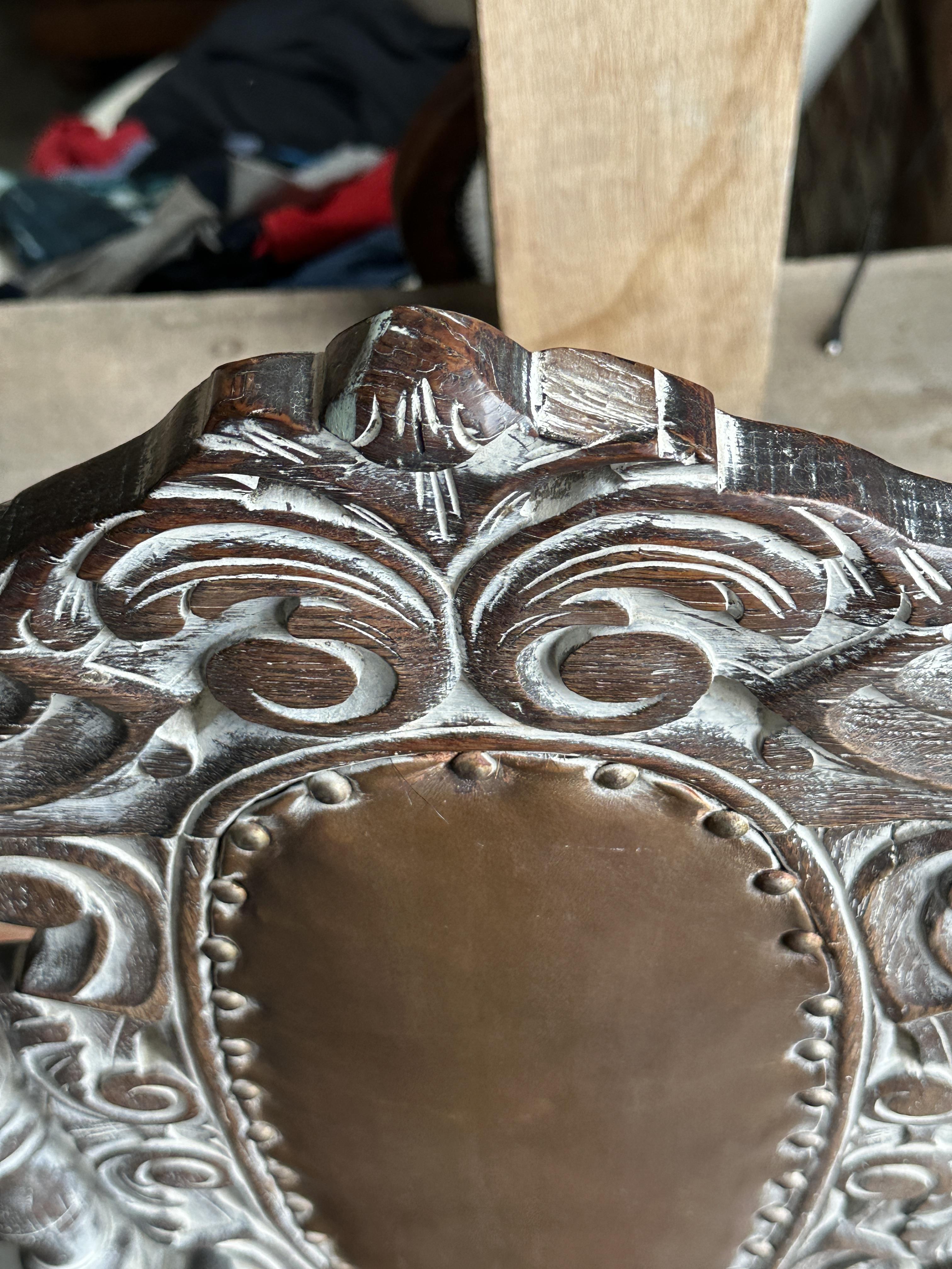 Carved Reproduction Hall Chair. - Image 16 of 17