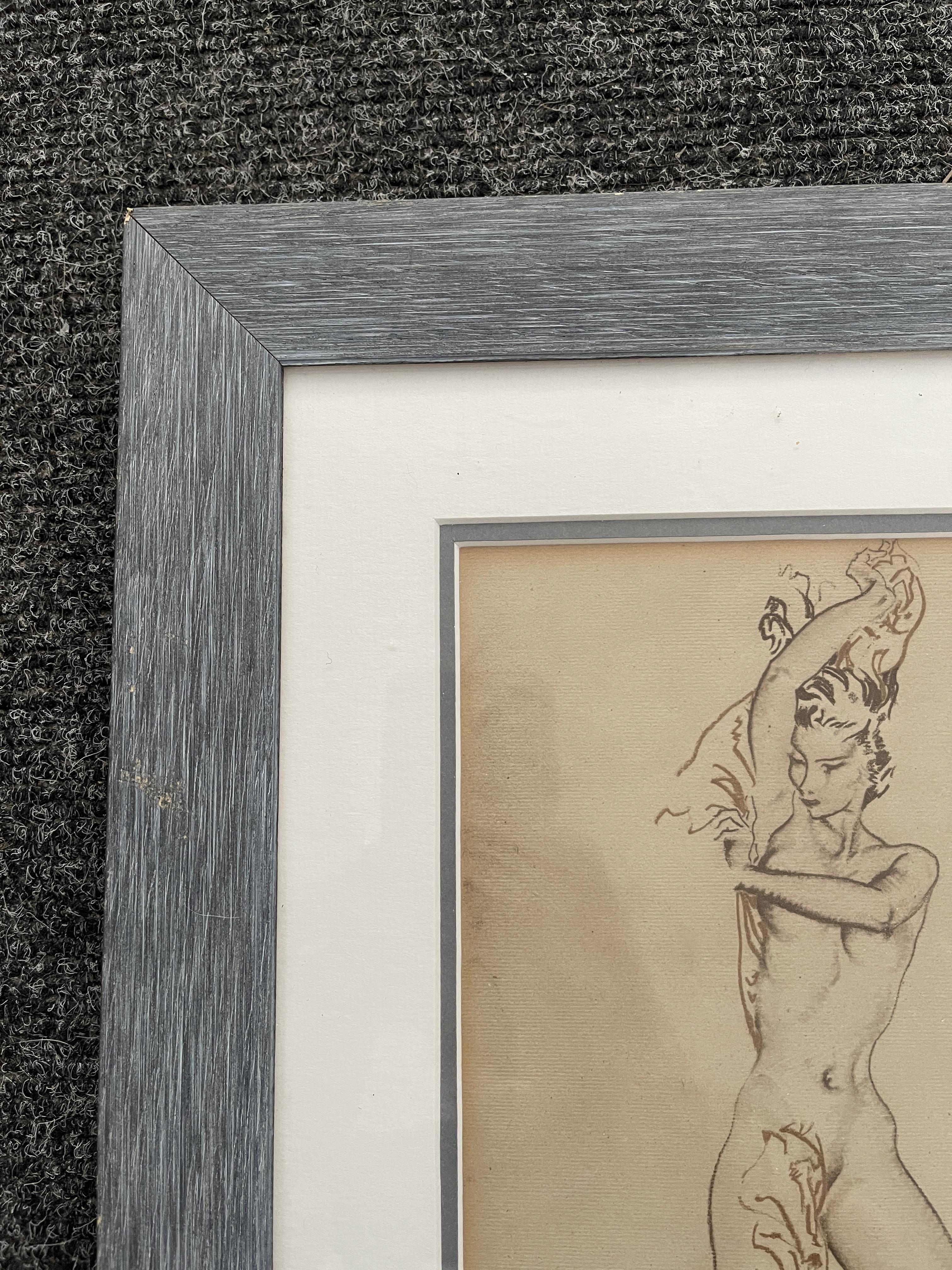 Four Framed Pictures of Nude Woman, all signed. - Image 3 of 45