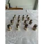 Collection of 18 Status Pepper Pots. (To be colle