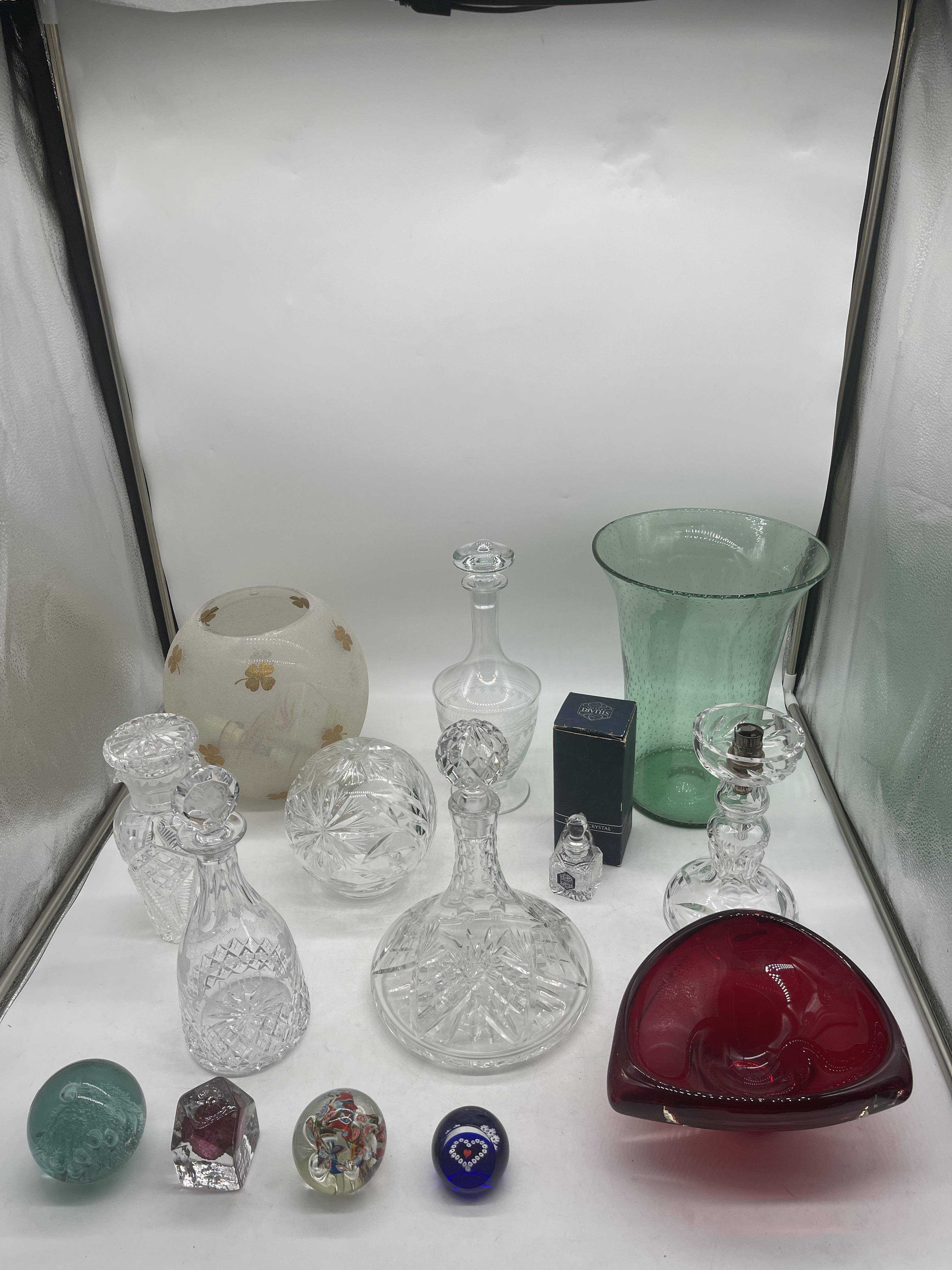 Assortment of Glassware to include Crystal, Paperw