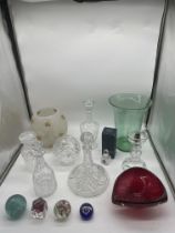 Assortment of Glassware to include Crystal, Paperw