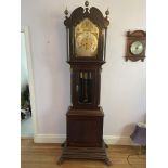 Brass Face Grandfather Clock. (To be collected fr