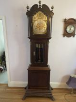 Brass Face Grandfather Clock. (To be collected fr