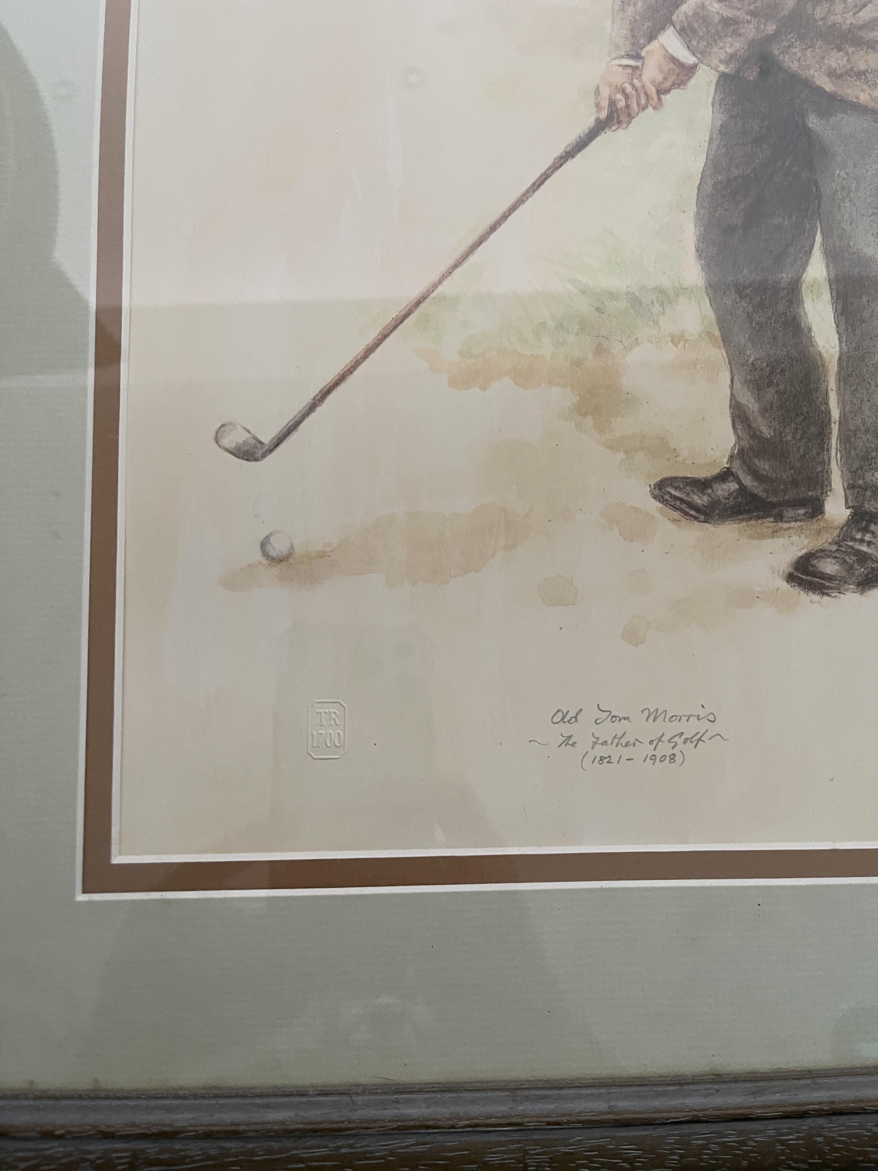 Signed Golf print ""Old John Morris"" - Image 4 of 12
