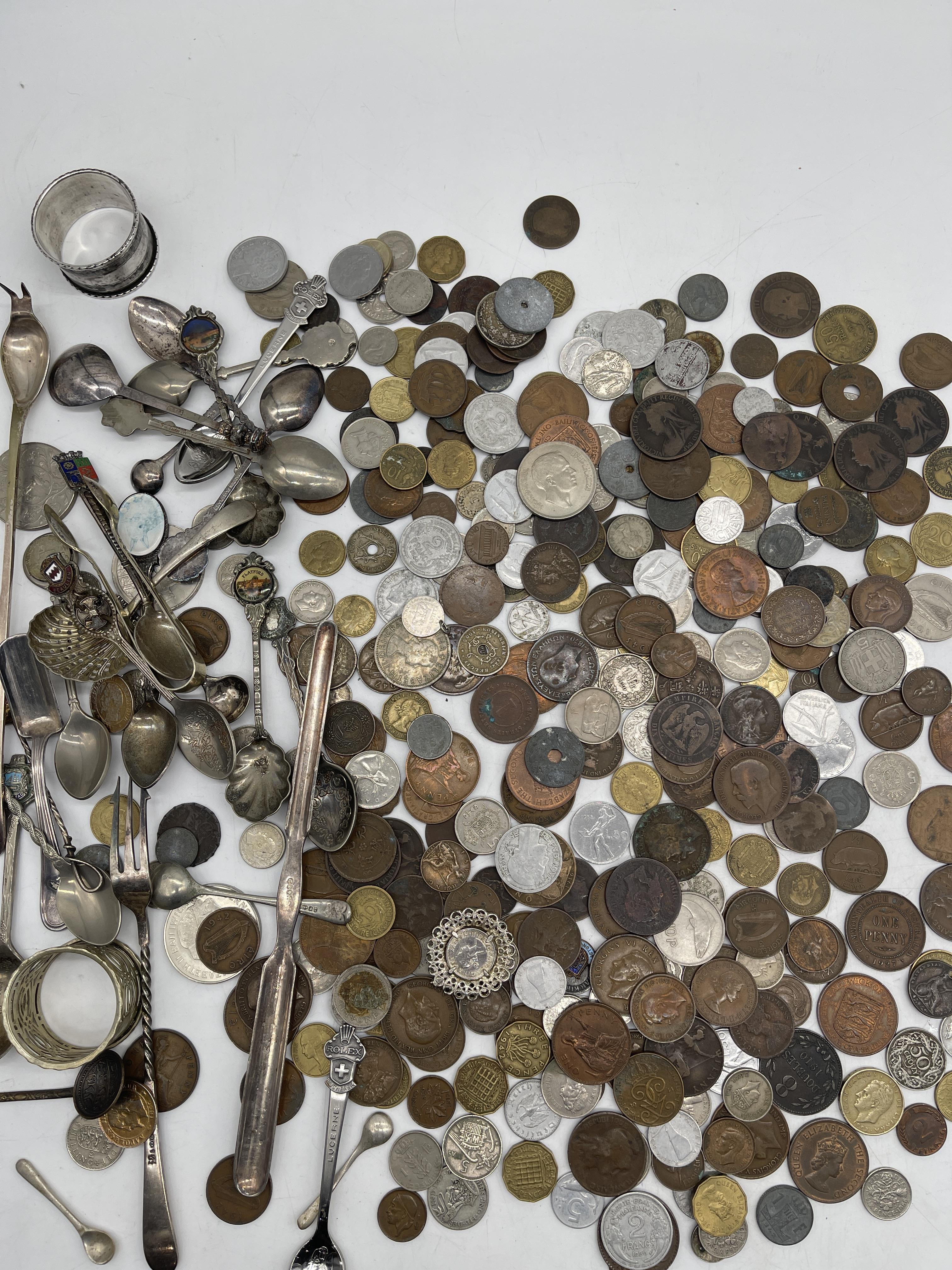 Collection of Coins and Silver Plated items. - Image 4 of 10