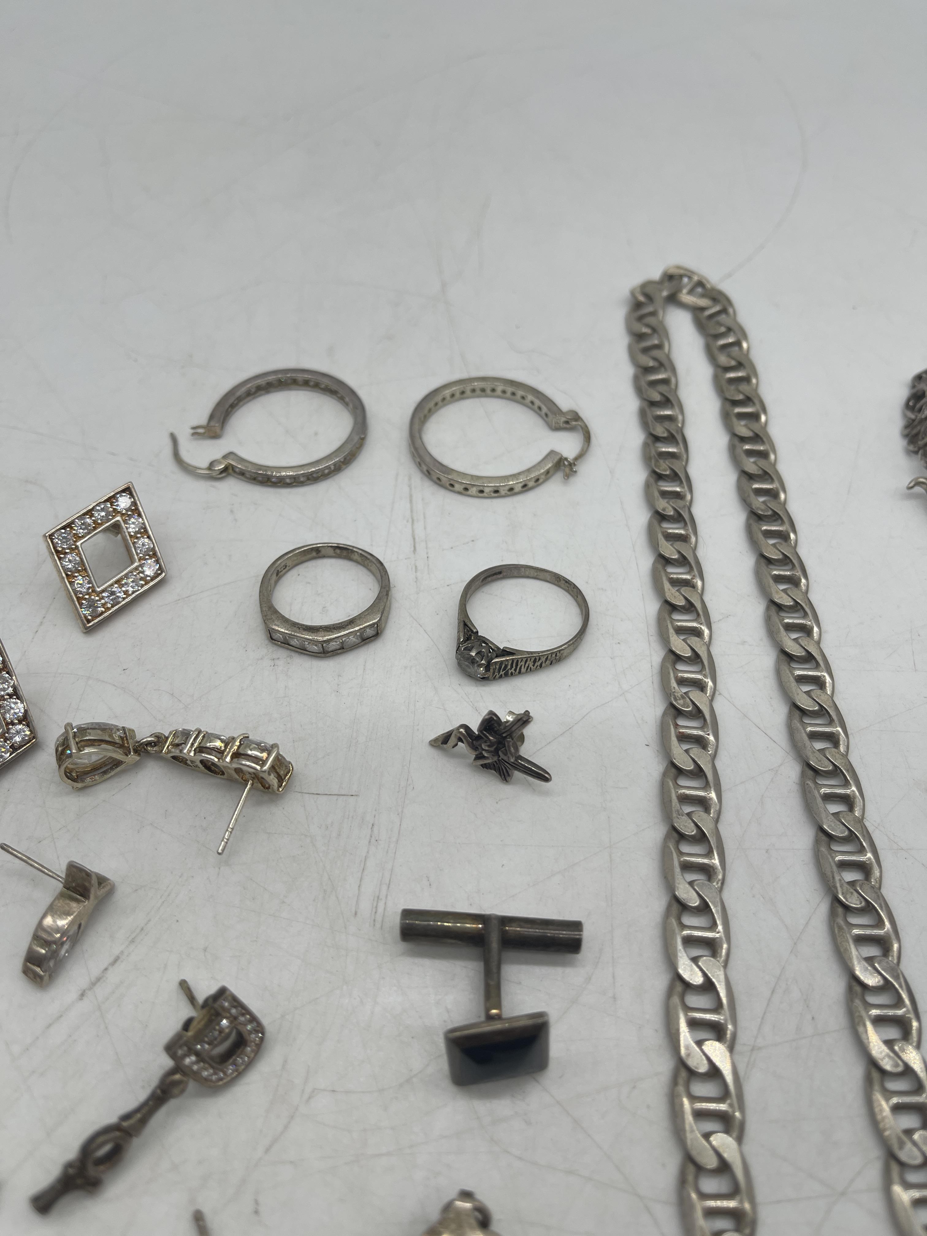 Collection of Silver Jewellery. - Image 3 of 18