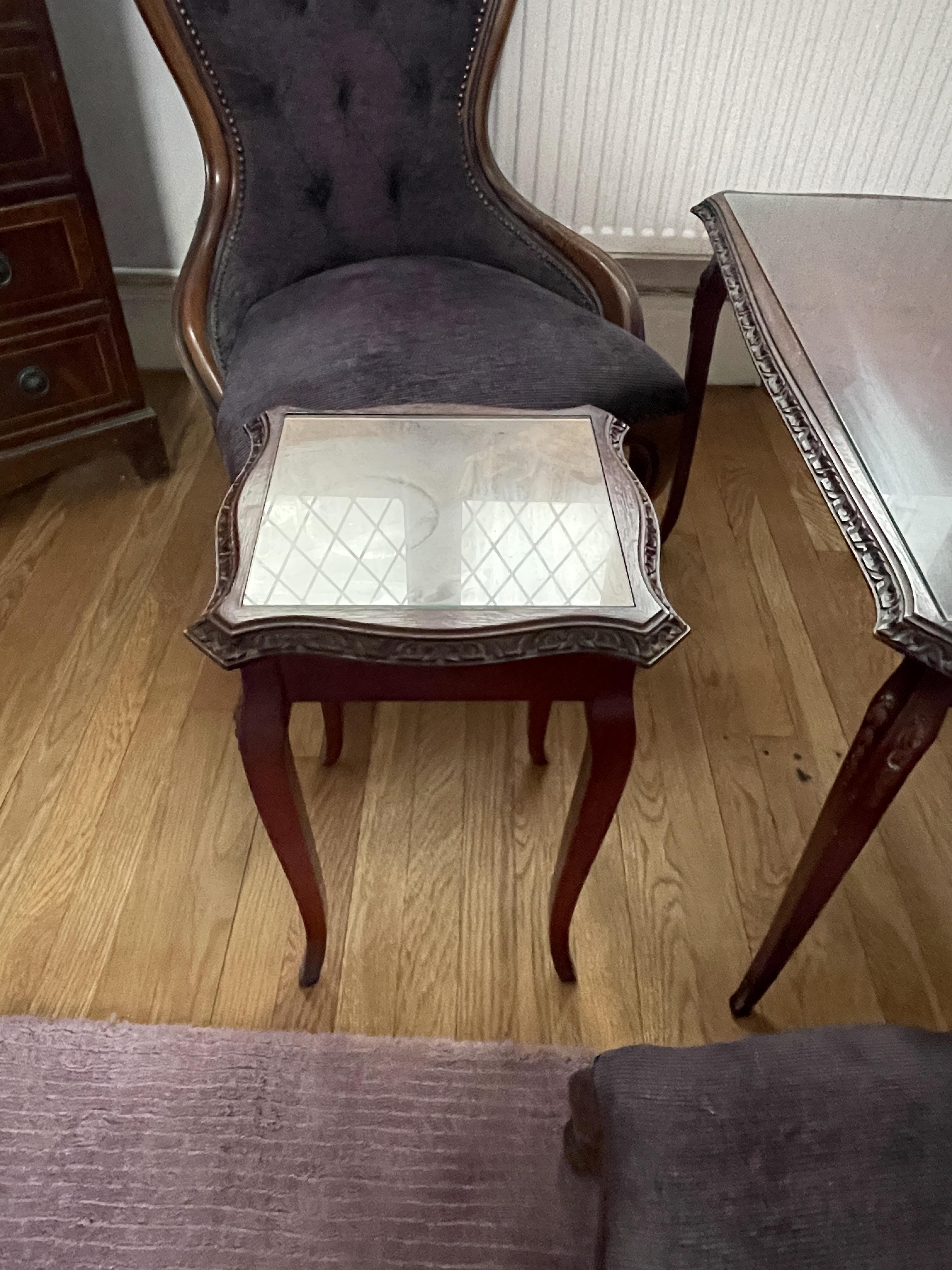 Pair of Nursing Chairs with Foot Stool along with - Image 5 of 32