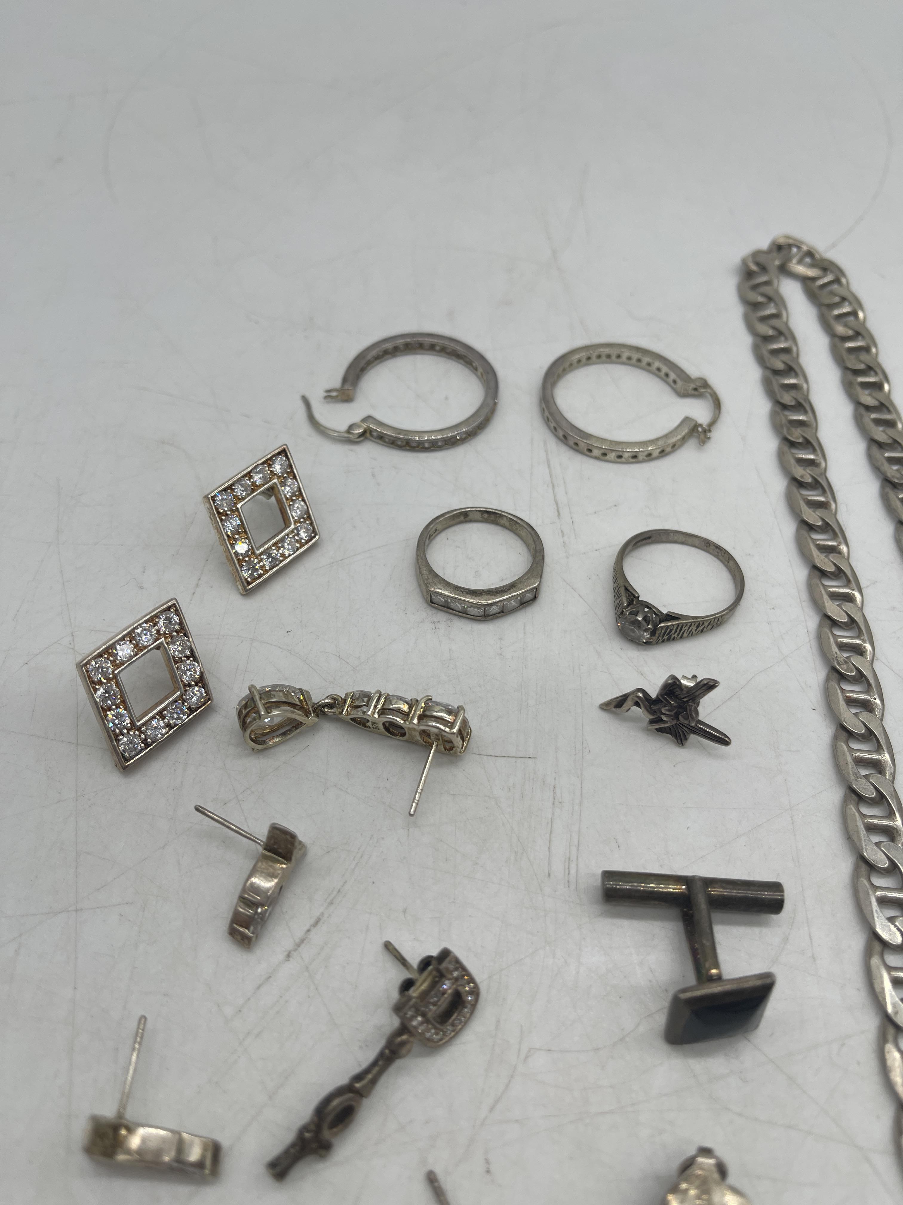 Collection of Silver Jewellery. - Image 2 of 18
