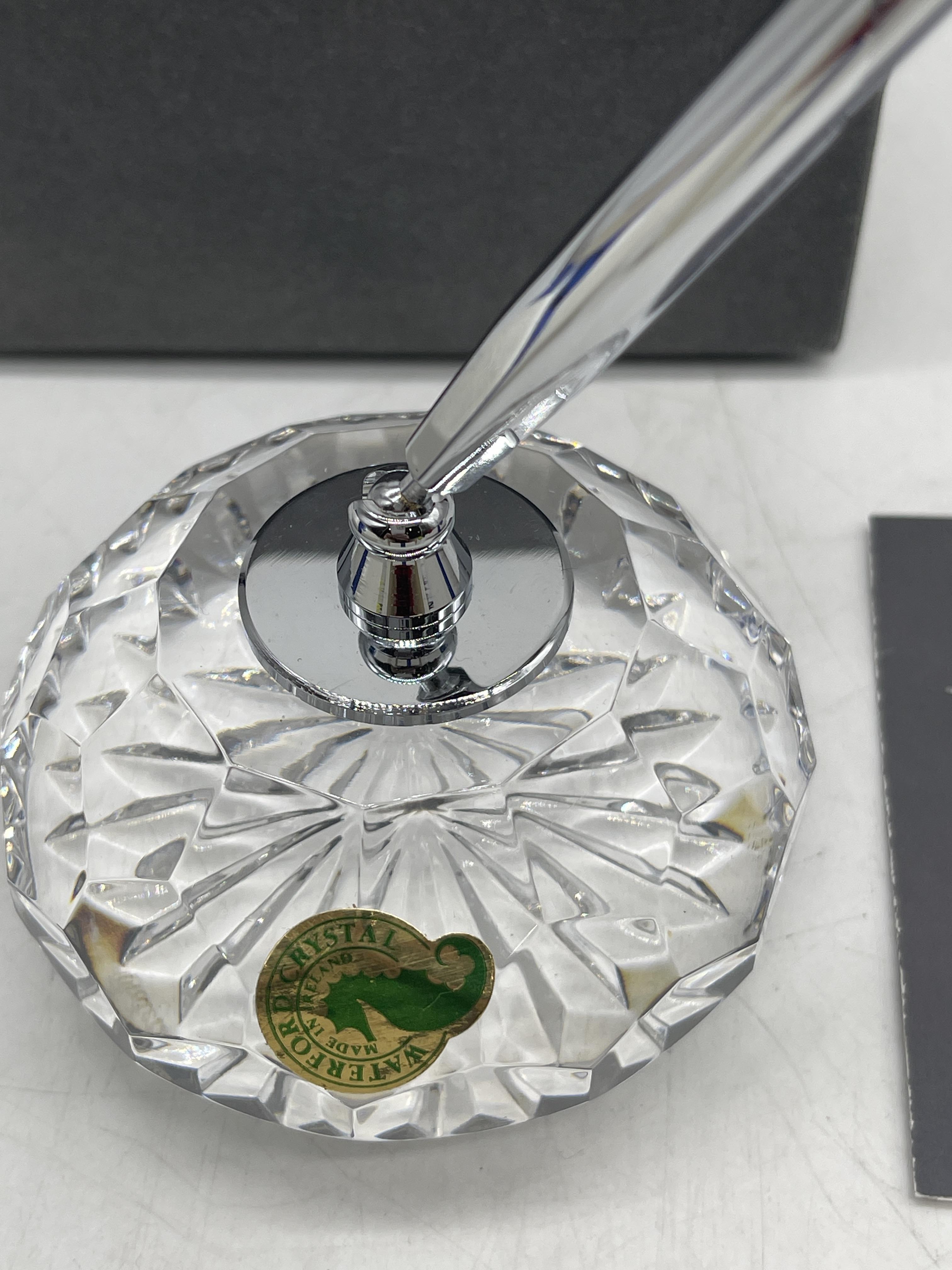 Waterford Crystal Pen Holder Paperweight along wit - Image 7 of 11