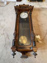 Antique Vienna Wall Clock. (To be collected from