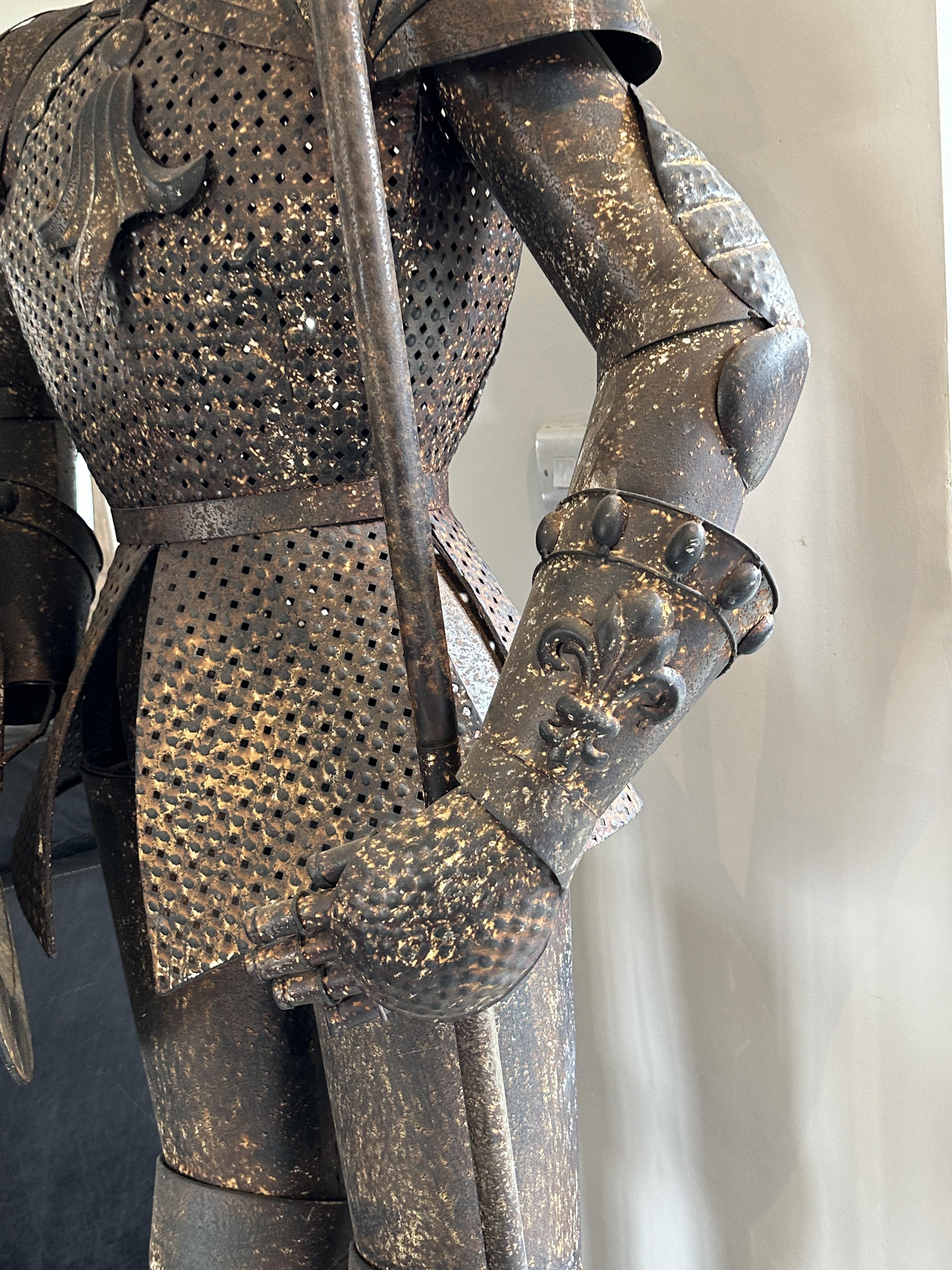 Pair of Medieval Style Full Size Suits Of Armour w - Image 10 of 44