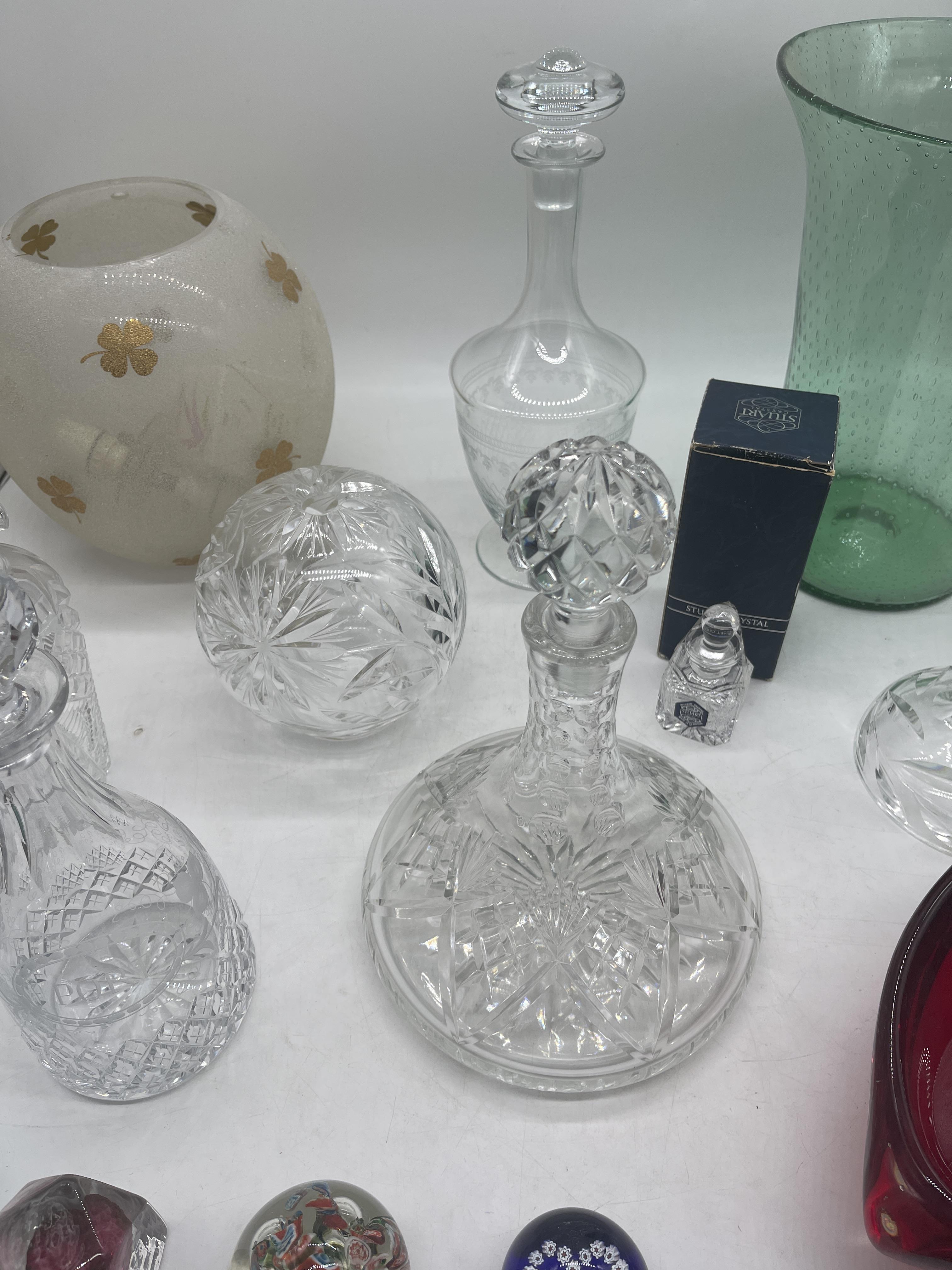 Assortment of Glassware to include Crystal, Paperw - Image 9 of 14
