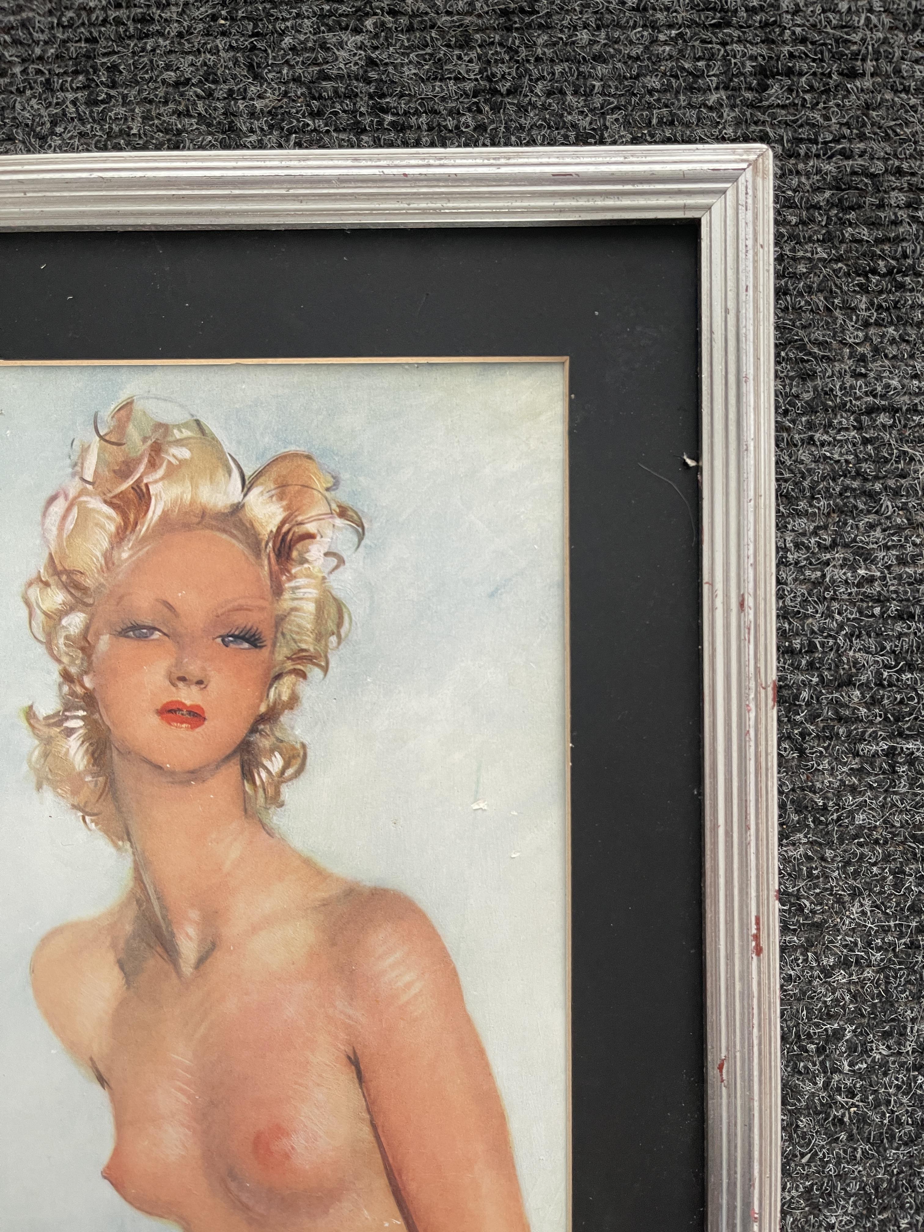Four Framed Pictures of Nude Woman, all signed. - Image 36 of 45