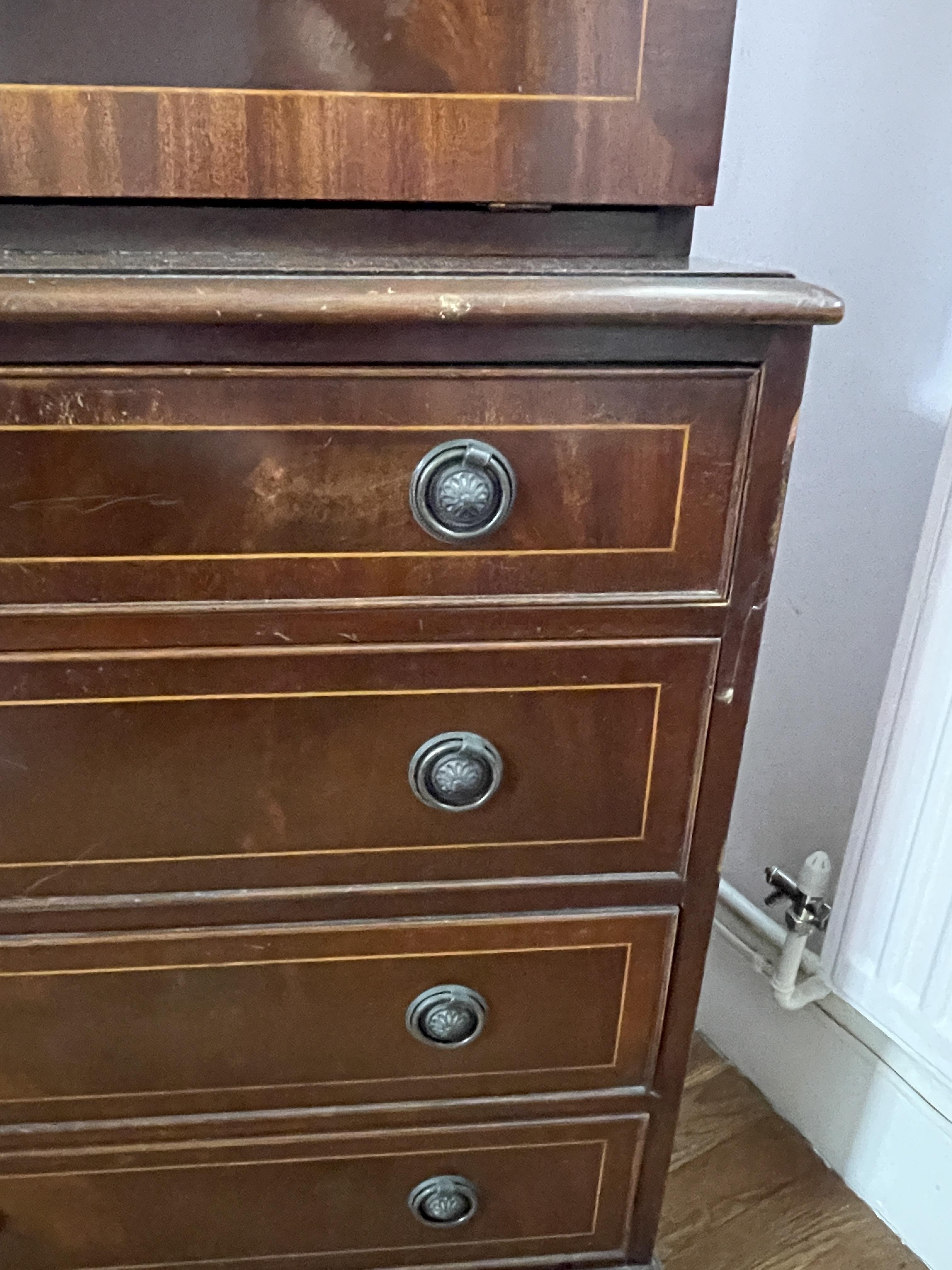 Vintage Secretaire Bureau . (To be collected from - Image 12 of 23