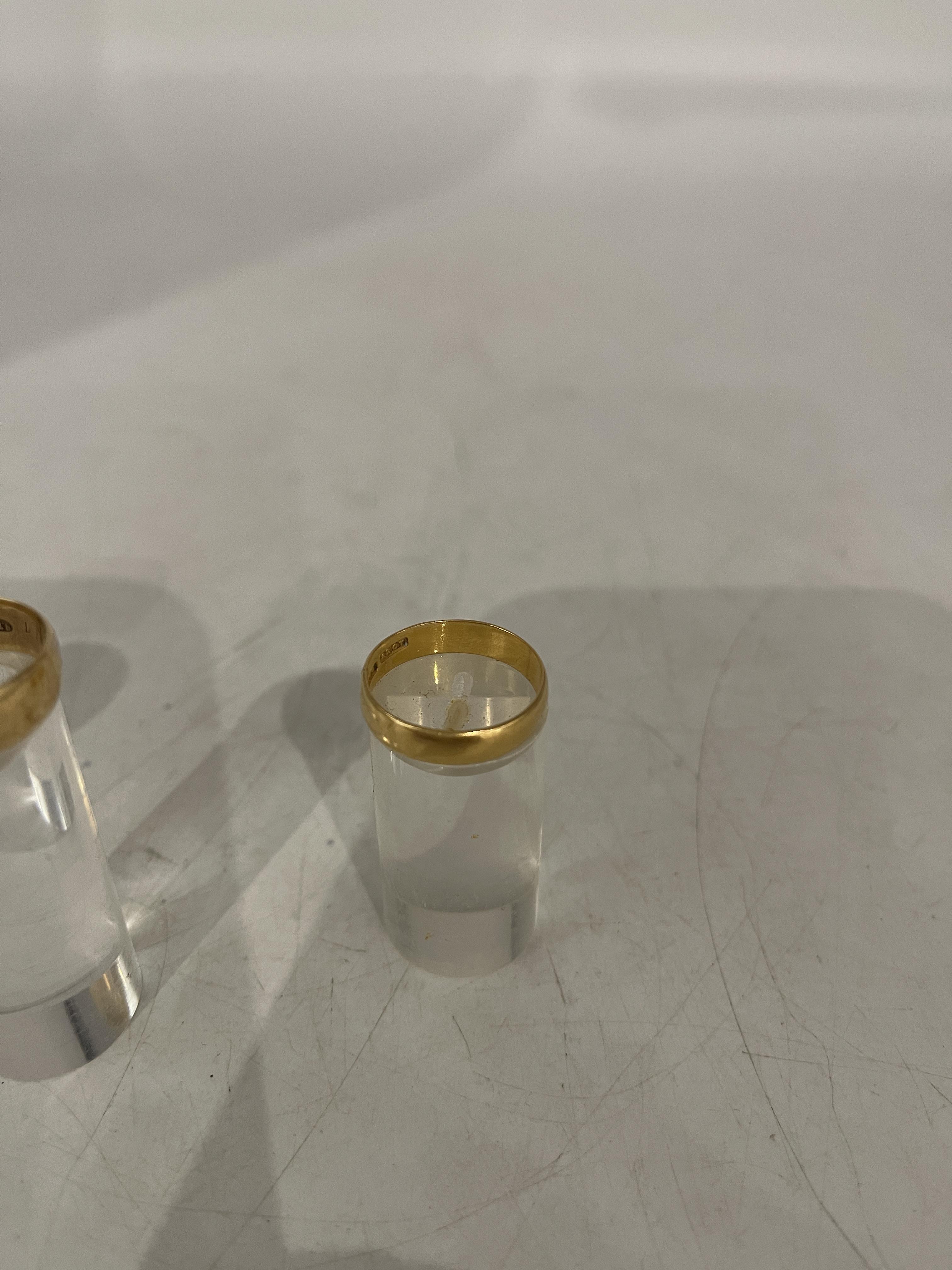 One 18ct and Two 22ct Wedding Bands. - Image 4 of 7