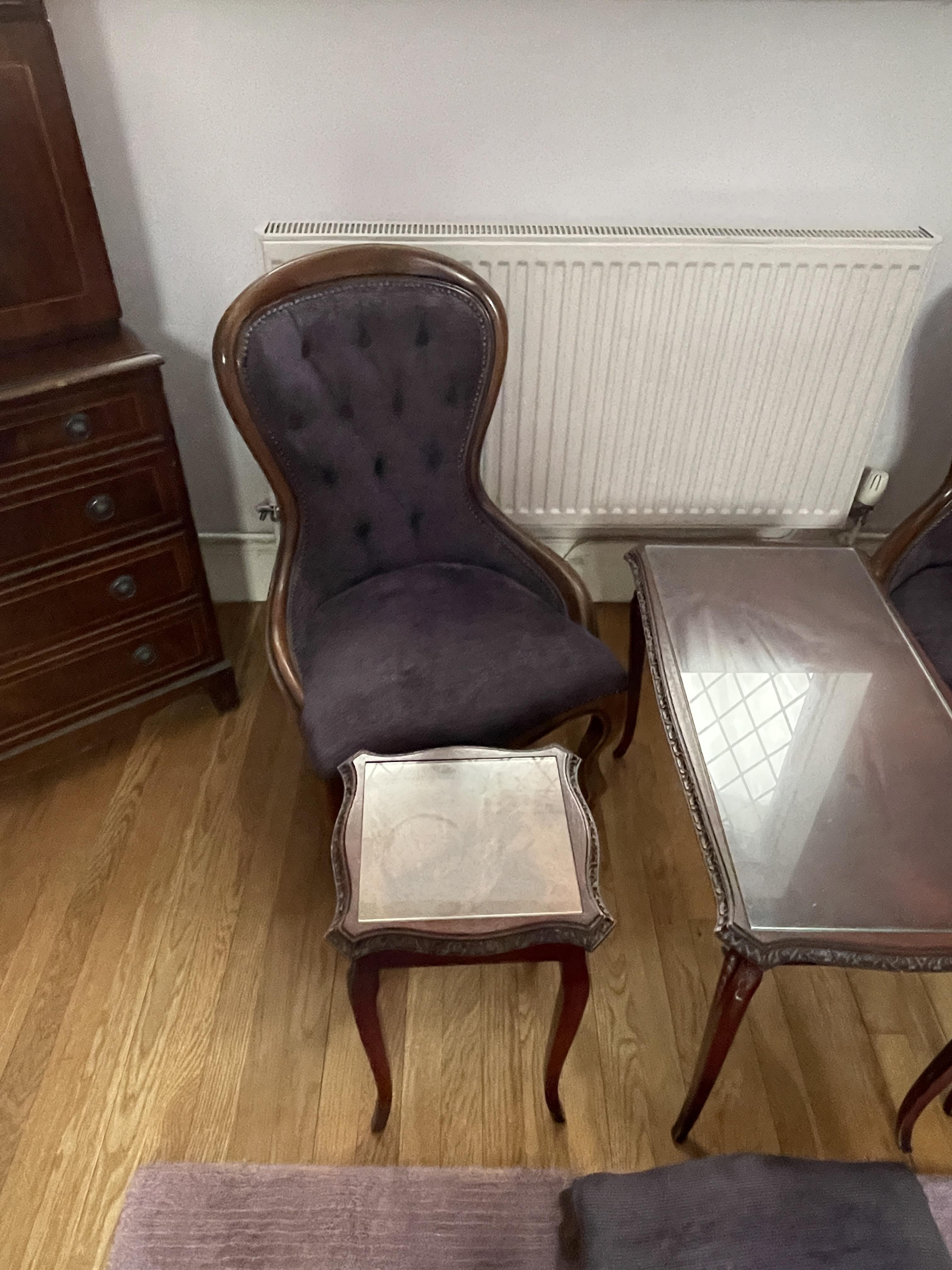Pair of Nursing Chairs with Foot Stool along with - Image 2 of 32