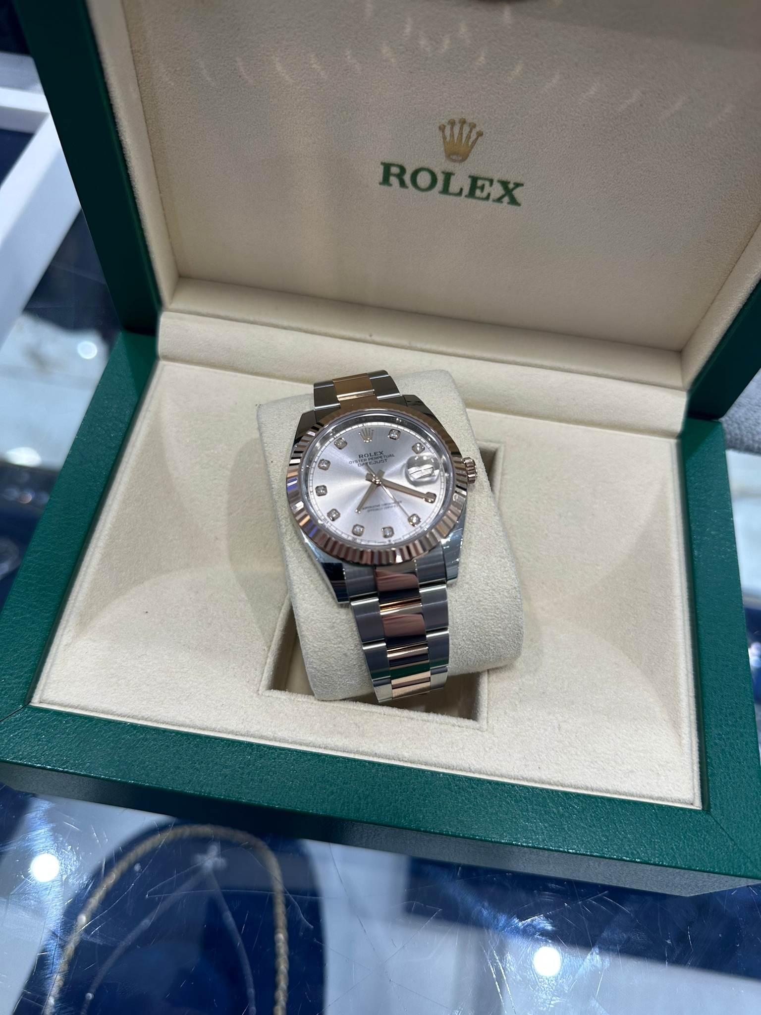 Rolex Datejust 41mm steel and rose gold with Sundu - Image 5 of 11