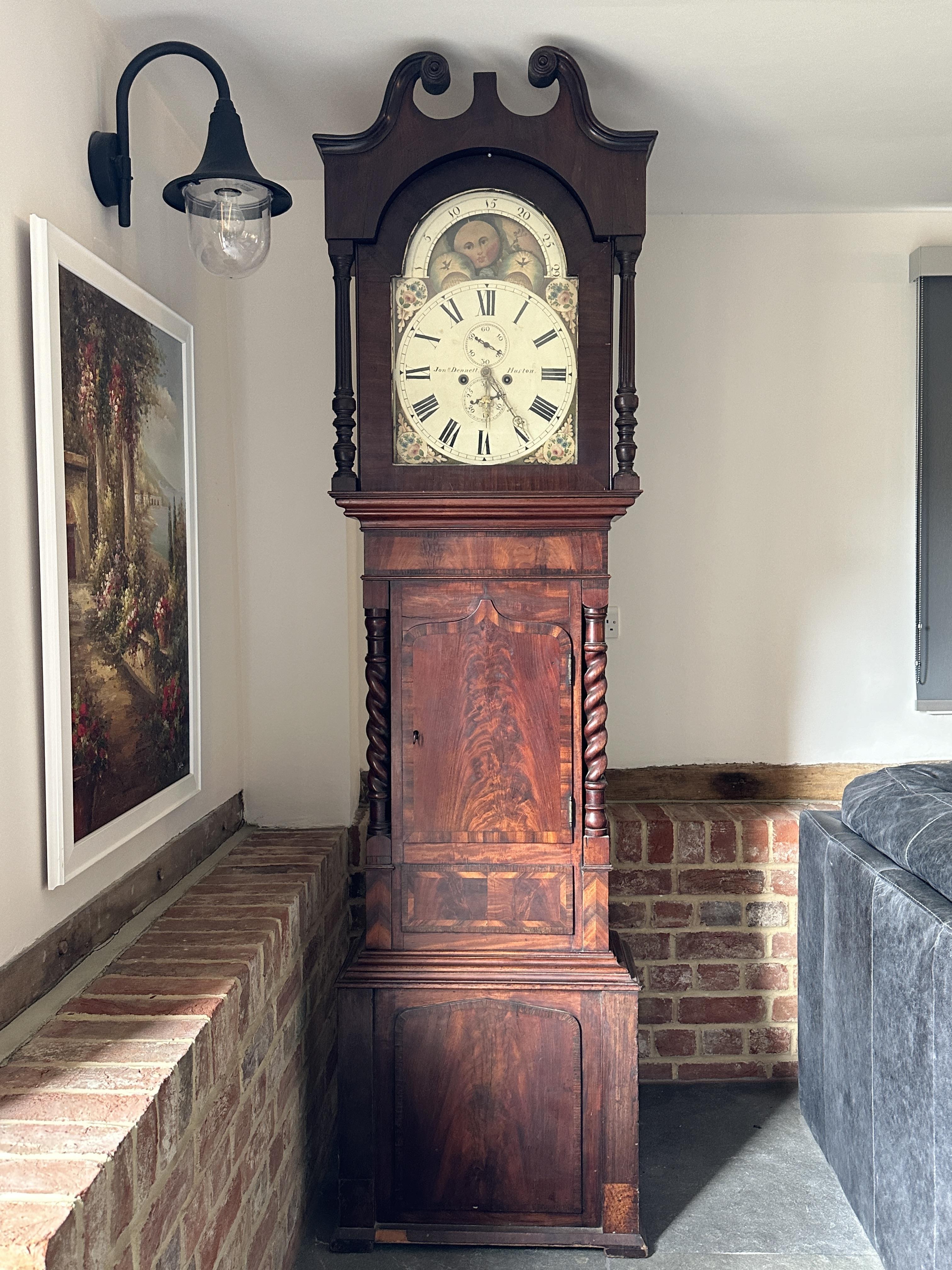 19th Century Mahogany Longcase Clock, the movement - Image 20 of 20