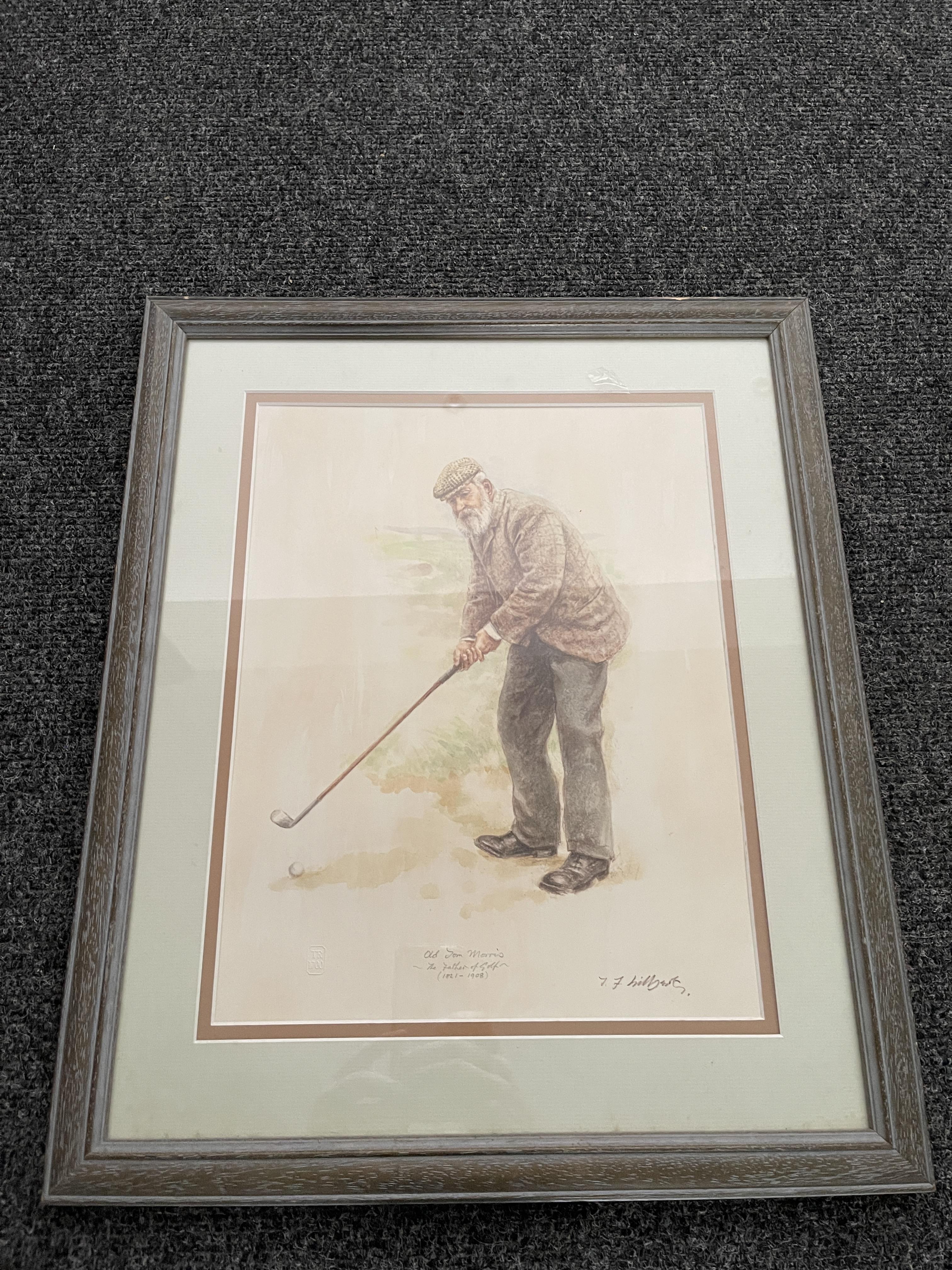Signed Golf print ""Old John Morris"" - Image 12 of 12