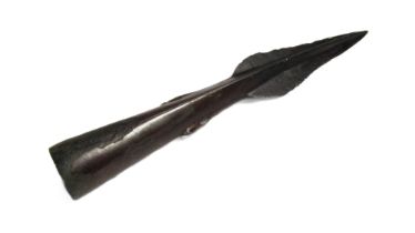 Bronze Age Looped and Socketed Spear Head. Circa 1550-1250BCE.