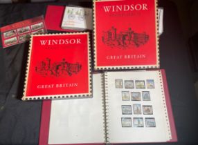 An entire collection of U.K. and world stamp. Three folders ranging from Victoria through to