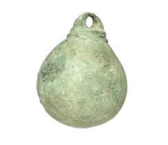 Medieval Bronze Steelyard Weight. Circa 13th-14th century CE. Copper-alloy/lead, 600g. 60.62 mm. A