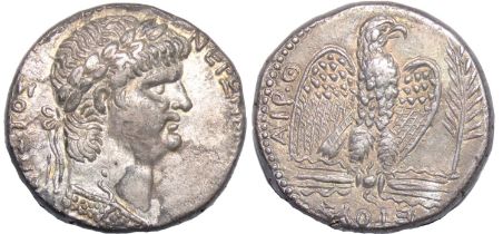 SELEUCIS and PIERIA, Antioch. Nero. 54-68 AD. Silver Tetradrachm, 25mm. 14.30g. Dated RY 9 and