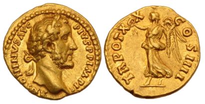 Antoninus Pius Aureus. Rome, 156-7 AD.