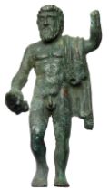 Jupiter Figurine, 38.53g. 59mm. A Roman style figure in the form of Jupiter, standing facing with