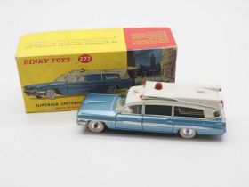 A DINKY 277 Superior Criterion Ambulance in metallic blue and white - VG in G/VG box with packing