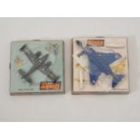 A pair of DINKY diecast aircraft comprising: a 712 US Army T42A and a 725 F-4K Phantom II - VG in