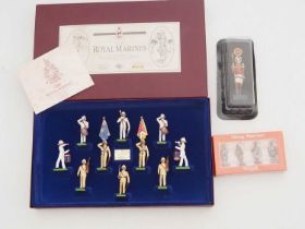 A BRITAINS limited edition Royal Marines set celebrating the 1955 Tercentenary Celebration of the