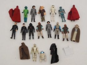 A group of vintage 1970s/early 80s PALITOY/KENNER STAR WARS figures to include Darth Vader - G (