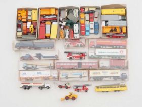 A large group of 1:87 scale HO gauge plastic vehicles by WIKING - VG in G boxes (where boxed) (Q)