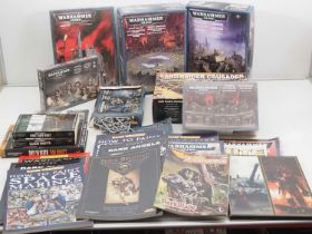 A crate of Warhammer 40000 sets and accessories by GAMES WORKSHOP together with a quantity of